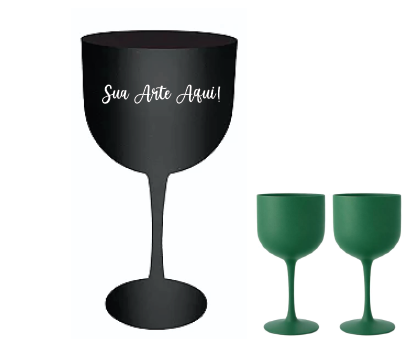 Taça de Gin Preto Fosco
